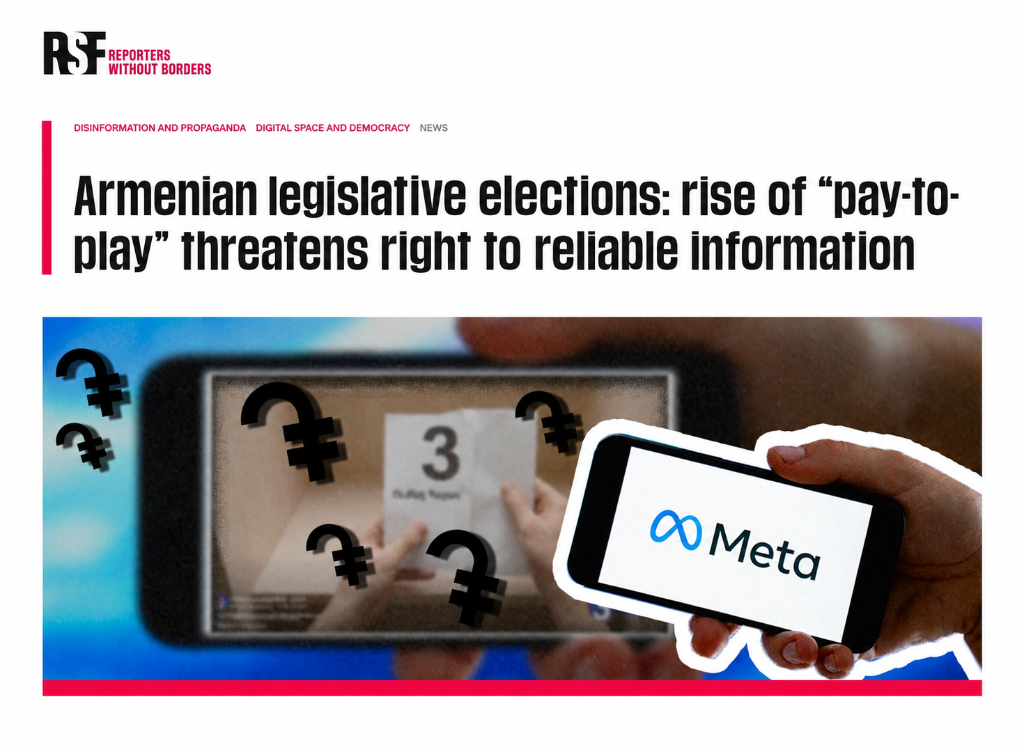Armenian parties spent nearly half a million dollars on social media advertising. Karapetyan's party led the spending