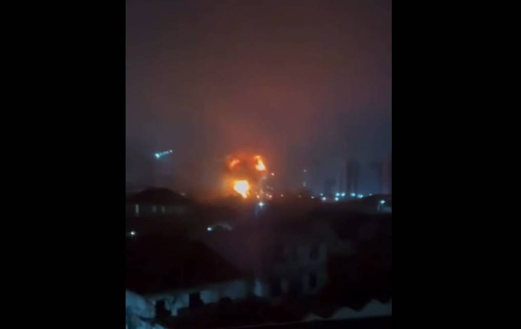 На видео попала атака беспилотника в Гудермесе