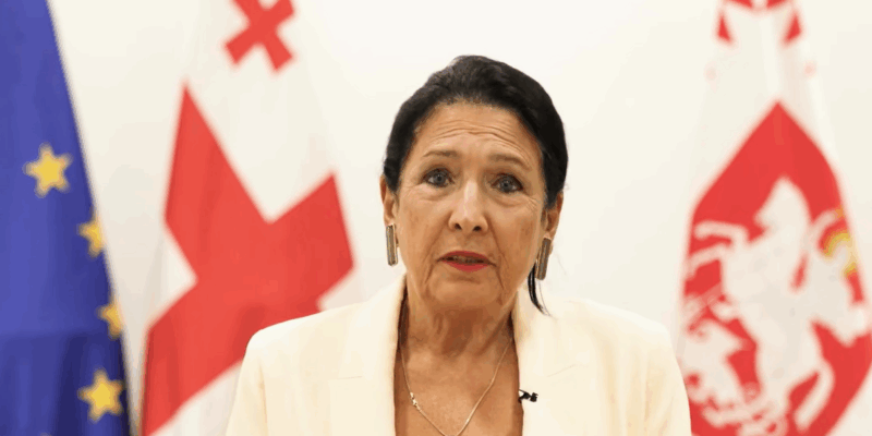 Zurabishvili Addresses Ukrainian President with Words of Support